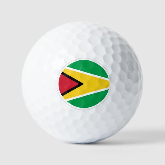 Guyana Golf Balls, Guyana Flaggengolfer / Patriote Golfball (Vorderseite)