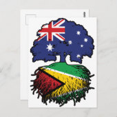 Guyana Guyana Australian Australia Tree Roots Postkarte (Vorne/Hinten)
