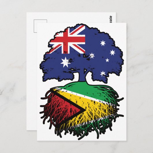 Guyana Guyana Australian Australia Tree Roots Postkarte (Vorne/Hinten)