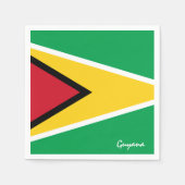 Guyana & Guyana Flag Party-Mode /Sportfans Serviette (Vorderseite)