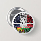 Guyana Guyana Französisch-Tree-Roots-Flag Button (Vorne & Hinten)