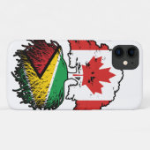 Guyana Guyana Kanadische Tree-Roots-Flagge Case-Mate iPhone Hülle (Rückseite (Horizontal))