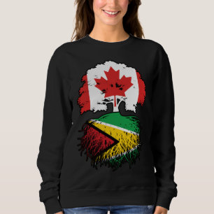 Guyana Guyana Kanadische Tree-Roots-Flagge Sweatshirt
