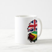 Guyana Guyanese Britische Tree Roots Flag Kaffeetasse (VorderseiteRechts)