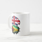 Guyana Guyanese Britische Tree Roots Flag Kaffeetasse (Vorderseite Links)