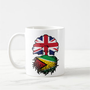 Guyana Guyanese Britische Tree Roots Flag Kaffeetasse