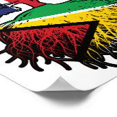 Guyana Guyanese Britische Tree Roots Flag Poster (Ecke)