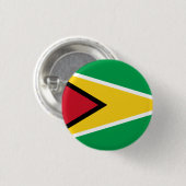 Guyana Guyanese Flag Independence Caribbean Button (Vorne & Hinten)