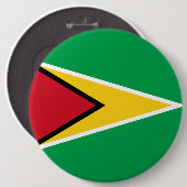 Guyana Guyanese Flag Independence Caribbean Button (Vorne & Hinten)