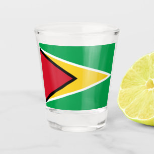 Guyana Guyanese Flag Independence Caribbean Schnapsglas