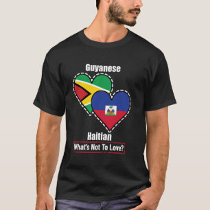 Guyana-Haitianische Herzflaggen Was gibt es nicht T-Shirt