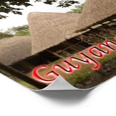Guyana - Häuser - Poster (Ecke)