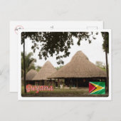 Guyana - Häuser - Postkarte (Vorne/Hinten)