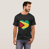 Guyana Herzerstolperflagge Guyana T-Shirt (Vorne ganz)