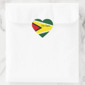 Guyana Herzkranke Herz-Aufkleber (Tasche)