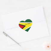 Guyana Herzkranke Herz-Aufkleber (Umschlag)
