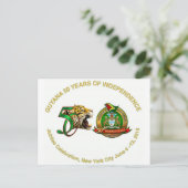 Guyana-Jubiläumspost Postkarte (Stehend Vorderseite)