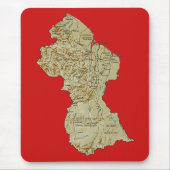 Guyana-Karte Mousepad (Vorne)