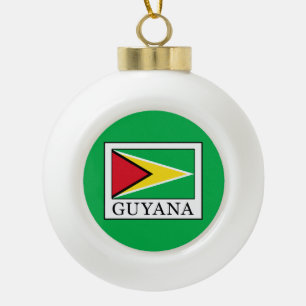 Guyana Keramik Kugel-Ornament