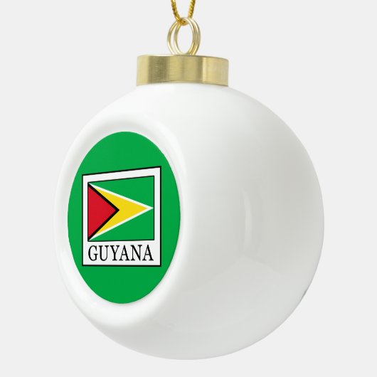 Guyana Keramik Kugel-Ornament (Rechts)
