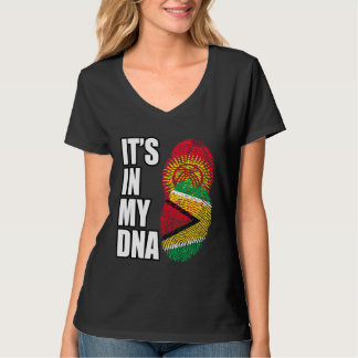 Guyana-Kirgisische DNA-Erbe-Flagge T-Shirt