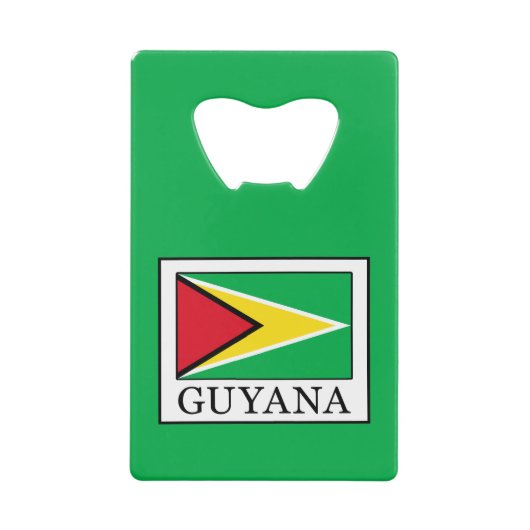 Guyana Kreditkartenflaschenöffner (Vorderseite)