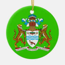 GUYANA* kundenspezifische Weihnachtsverzierung Keramikornament
