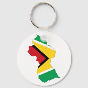 Guyana-Länderflaggensymbol Schlüsselanhänger