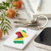 Guyana-Länderflaggensymbol Schlüsselanhänger (Vorderseite rechts)