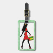 Guyana-Mädchen-Gepäckanhänger Gepäckanhänger (Vorderseite vertikal)