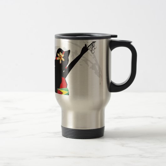 Guyana-Mädchen-Reise-Tasse Reisebecher (Rechts)