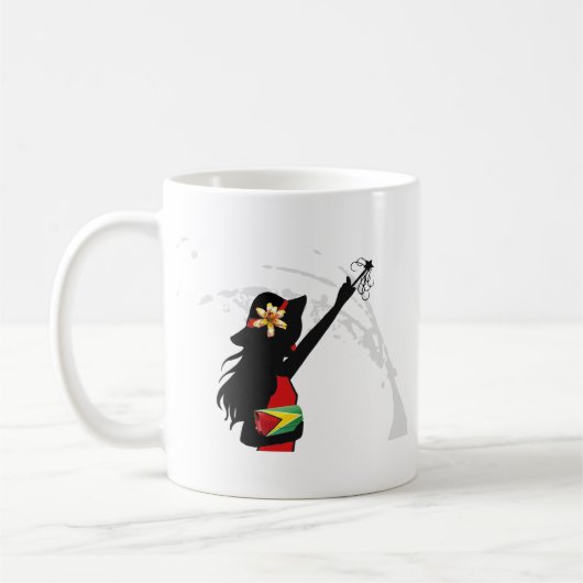 Guyana-Mädchen-Tasse Kaffeetasse (Links)