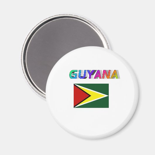 Guyana Magnet (Vorderseite/Rückseite)