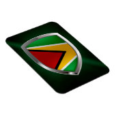 Guyana Mettalic Emblem Magnet (Rechte Seite)