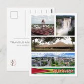 Guyana - Mosaik - Postkarte (Vorne/Hinten)