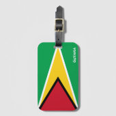 Guyana National Flag Patriotic Gepäckanhänger (Vorderseite Vertikal)