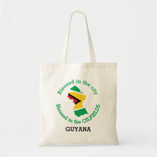 GUYANA ÖL, gesegnet in Ölfeldern Personalisiert Tragetasche
