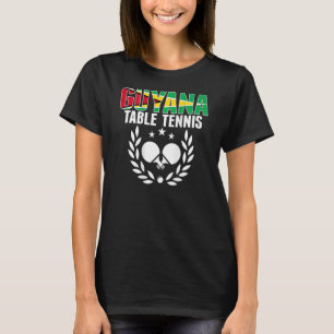 Guyana Ping Pong Guyanese Tischtennis Team Unterst T-Shirt