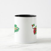 Guyana-Pinsel-Design | Karibischer Stolz Tasse (Zentrum)