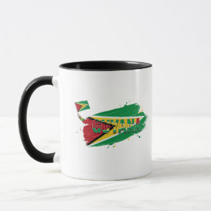 Guyana-Pinsel-Design   Karibischer Stolz Tasse