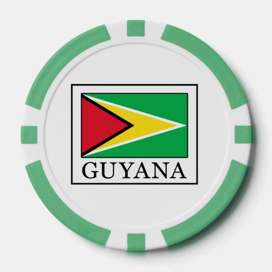 Guyana Pokerchips (Vorderseite)