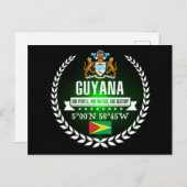 Guyana Postkarte (Vorne/Hinten)