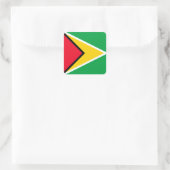 Guyana Quadratischer Aufkleber (Tasche)