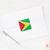 Guyana Quadratischer Aufkleber (Umschlag)
