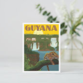 Guyana Reise in alter Zeit Postkarte (Stehend Vorderseite)