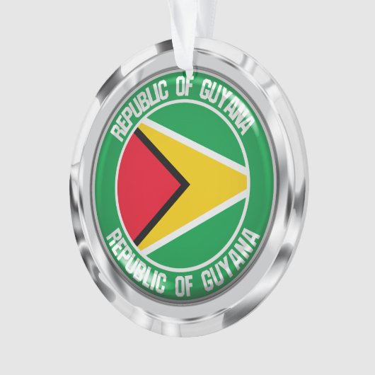 Guyana Round Emblem Ornament (Vorderseite)