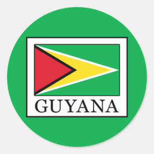 Guyana Runder Aufkleber