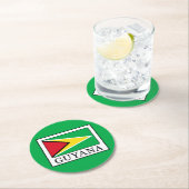 Guyana Runder Pappuntersetzer (Vor Ort)