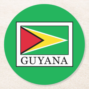 Guyana Runder Pappuntersetzer