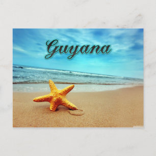 Guyana-Seestern Postkarte